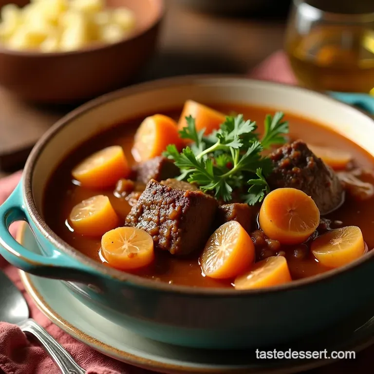 The Weeknight Wonder Falloffthebone Instant Pot Beef Stew presentation