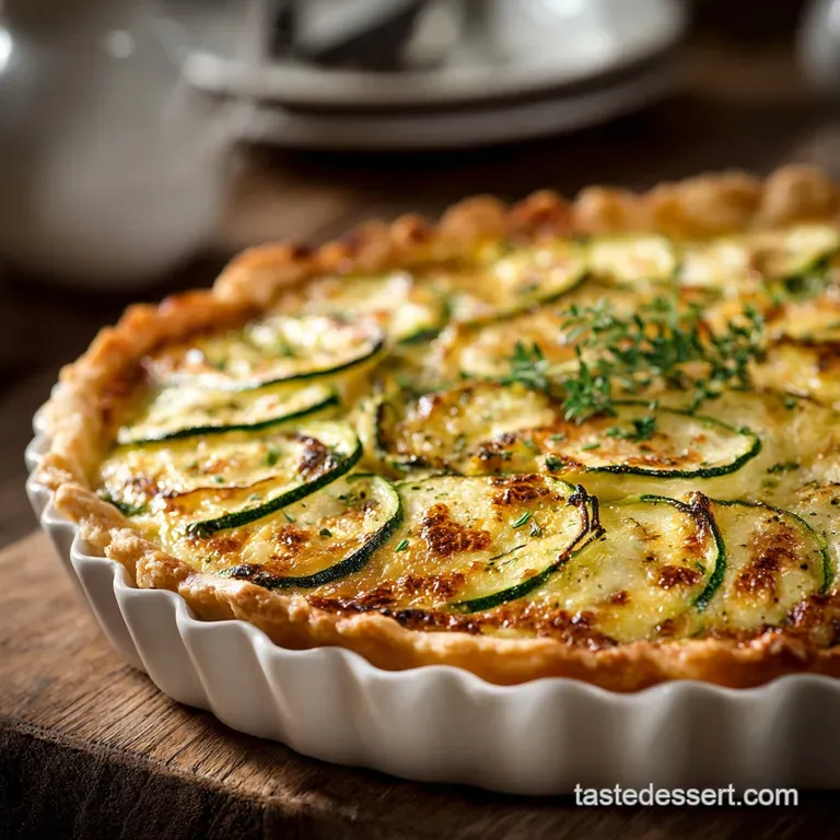 Three Cheese Zucchini Quiche the Proper British Brunch Favourite presentation