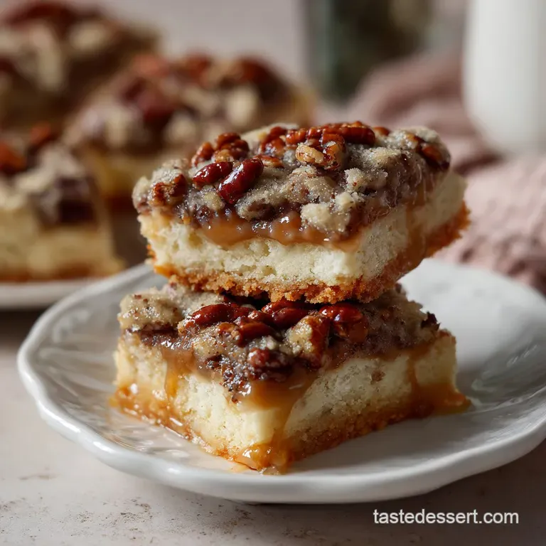 Decadent Toffee Pecan Shortbread Bars Recipe