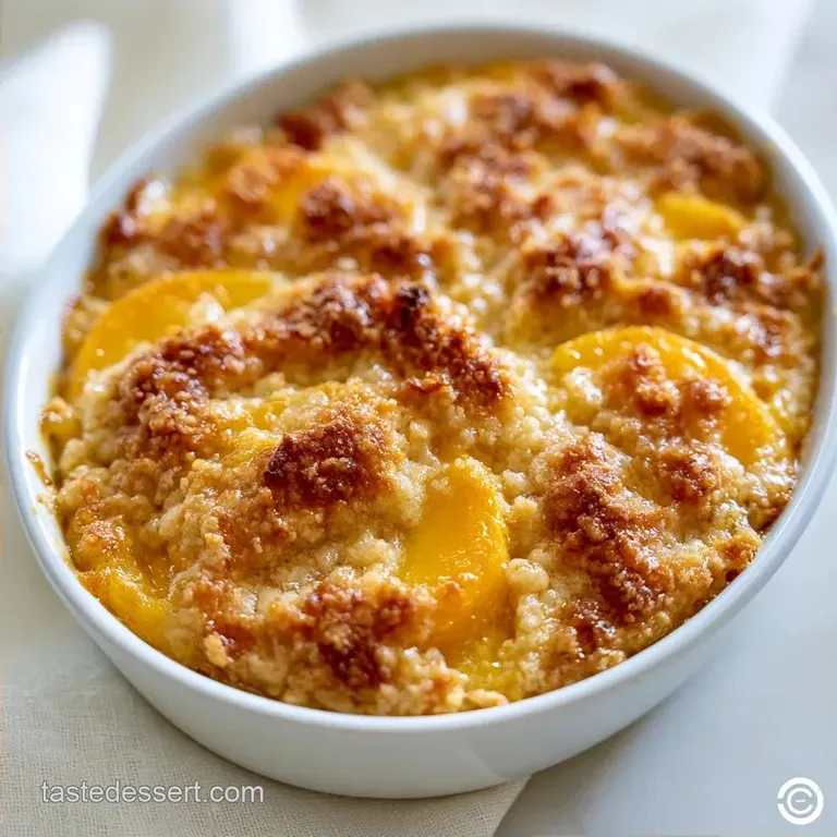 Traditional Peach Crisp Recipe with Oats