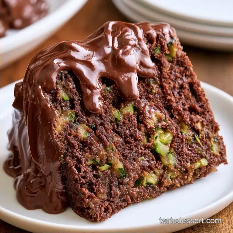 Moist Triple Chocolate Zucchini Cake