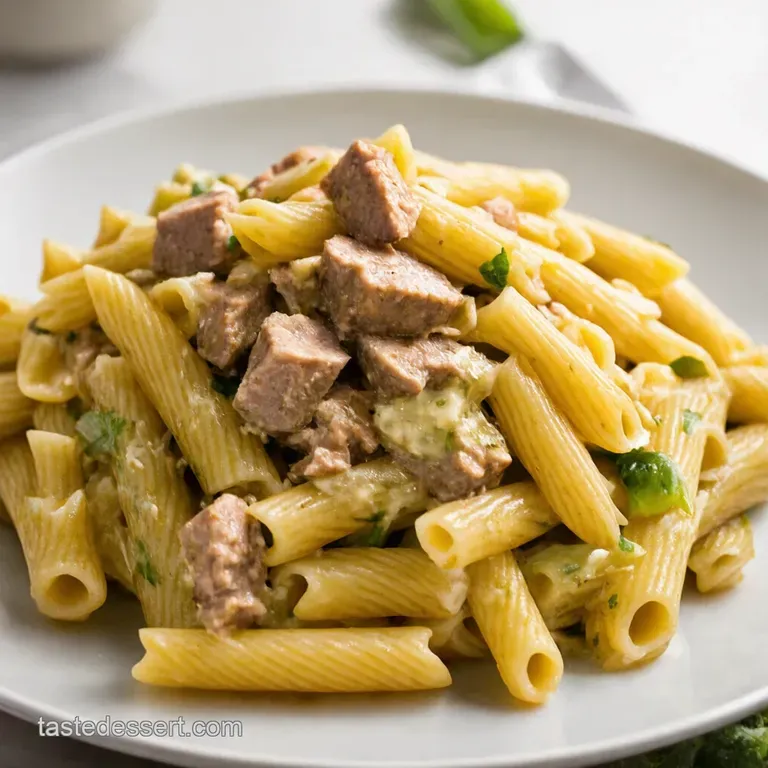 Tuna Pasta Salad a Classic Comfort Food presentation