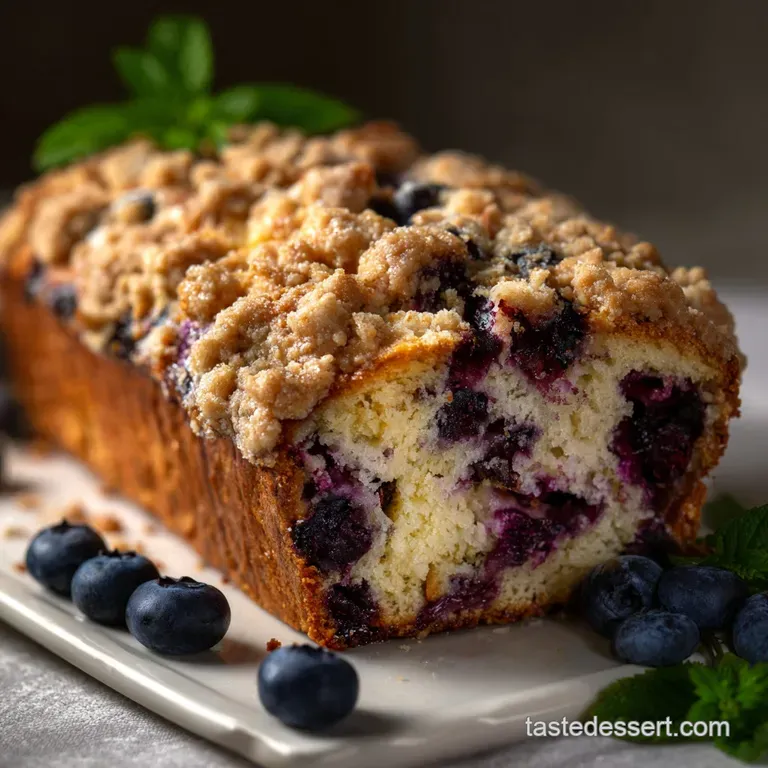 Blueberry Streusel Bread: the Ultimate Crumb Loaf presentation