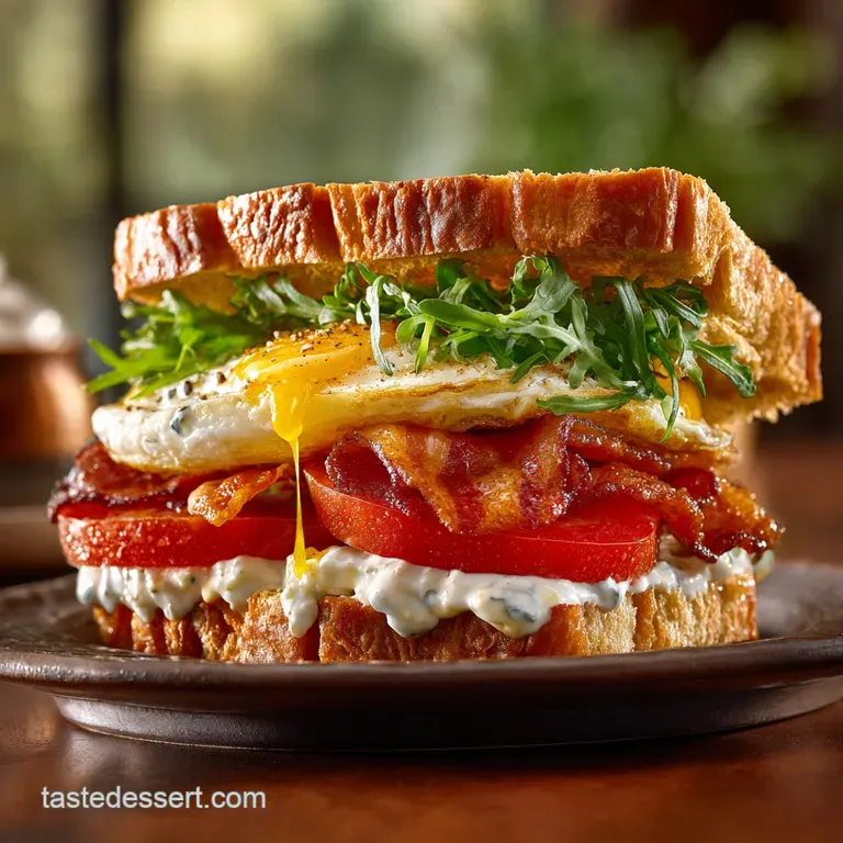 Breakfast BLT Egg Sandwich: The Ultimate Stack with Creamy Soft Scrambles