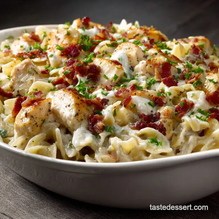 Chicken Bacon Ranch Casserole: the Cracking Crowd-Pleaser Pasta Bake presentation