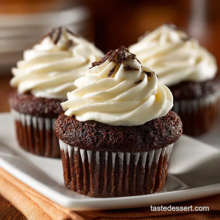 Chocolate Cupcakes with Sour Cream Frosting: the Ultimate Recipe for Moist Perfection presentation