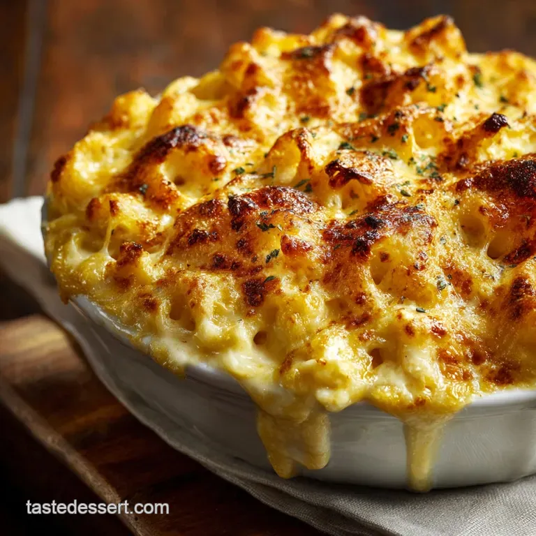 Creamy Baked Mac Cheese Our Ultimate Threecheese Tavern Classic presentation