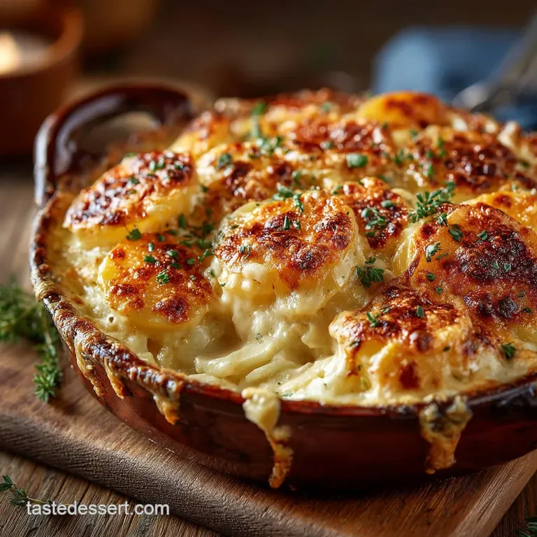 The Great British Gratin Ultimate Creamy Scalloped Potatoes presentation