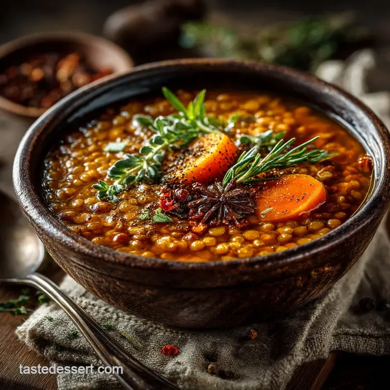The Hearty Warming Everyday Lentil Soup Easy Vegan Classic presentation