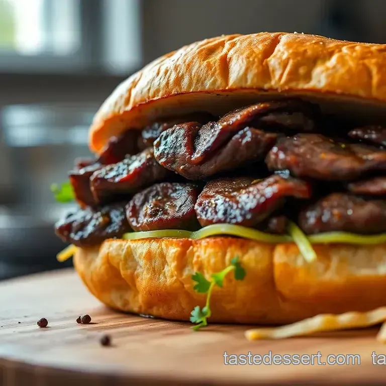 Ultimate Flank Steak Sandwich: Juicy Flavorful & Easy to Make
