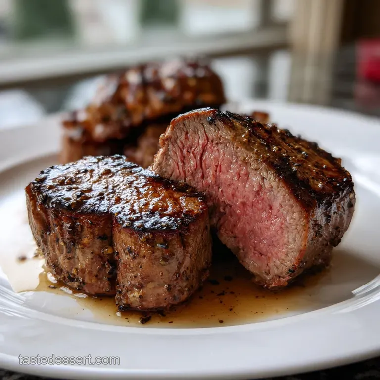 Grilled Beef Tenderloin: Seared Succulent Steaks presentation