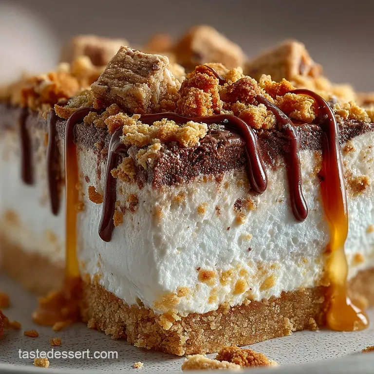 The Ultimate Homemade Crunch Cream Ice Cream Cake presentation