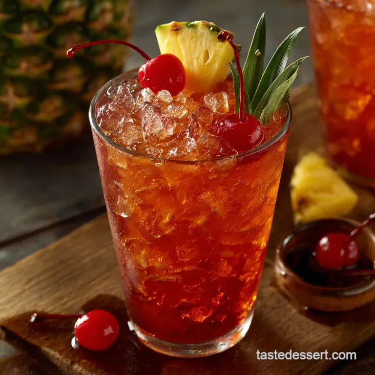 New Orleans Hurricane Drink: a Tropical Storm in a Glass presentation