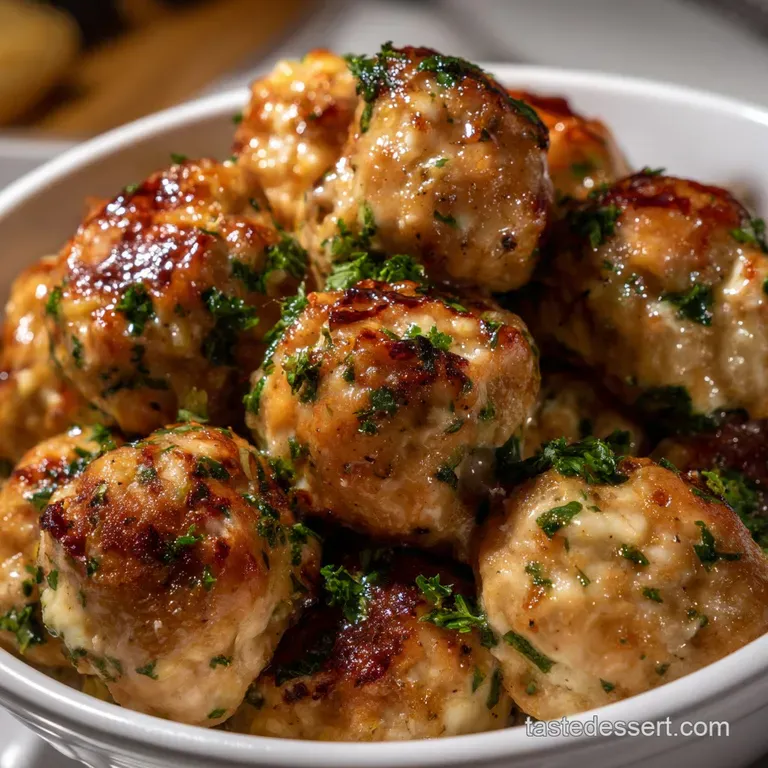 Ninja Foodi Recipes: Crispy Tender Chicken Meatballs presentation