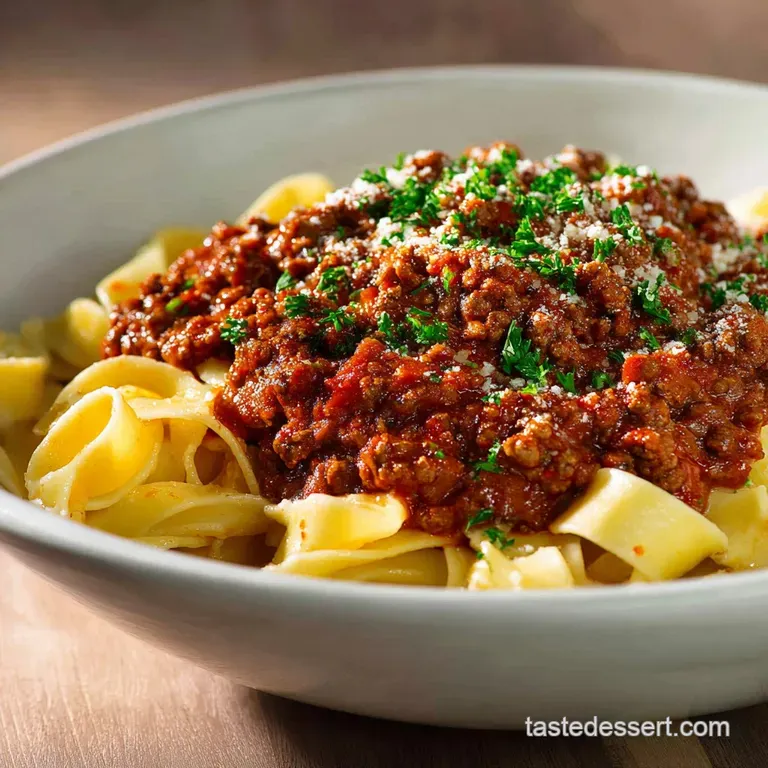 Slow Cooker Bolognese Sauce: Chefs Ultimate Deep-Flavored Rag&ugrave; presentation
