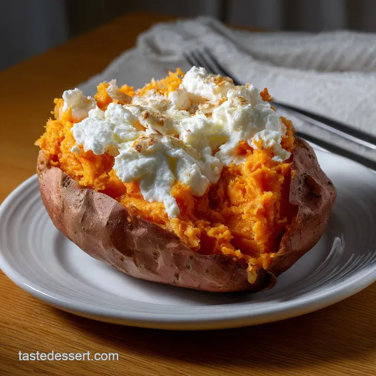 The Ultimate Sweet Potato Souffle: Fluffy Finish presentation