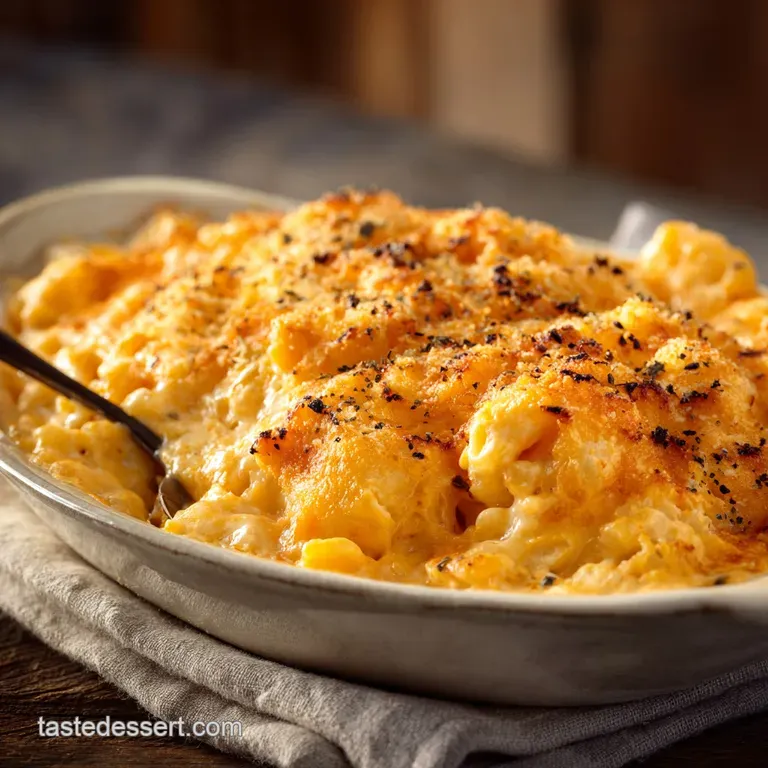 Baked Mac and Cheese the Ultimate Threecheese Recipe with B&eacute;chamel presentation