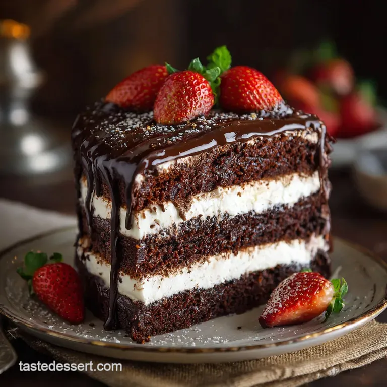 Tuxedo Cake: the Ultimate Black Tie Layer Cake presentation