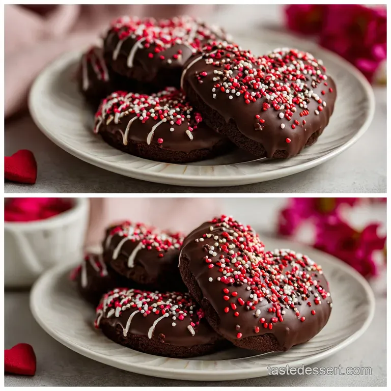 Valentine Ganache Cookies