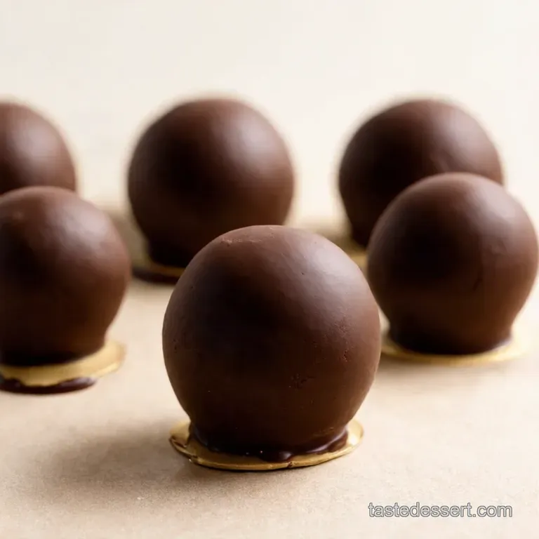 Vanilla Cake Balls Dipped in Chocolate