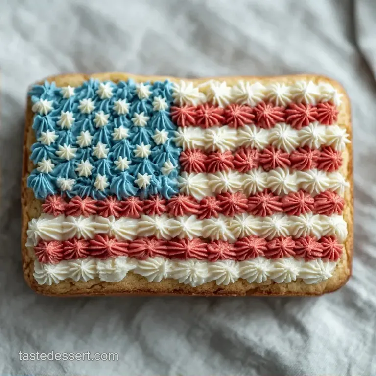 Vanilla Flag Sheet Cake: Pillowy and Moist