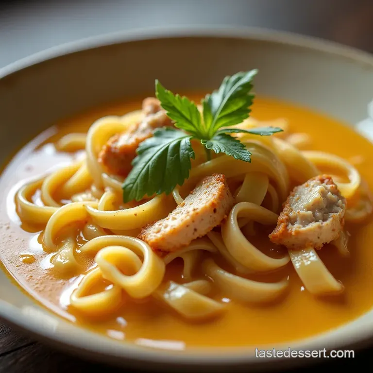 The Velvety Comfort RestaurantQuality Creamy Chicken Noodle Soup