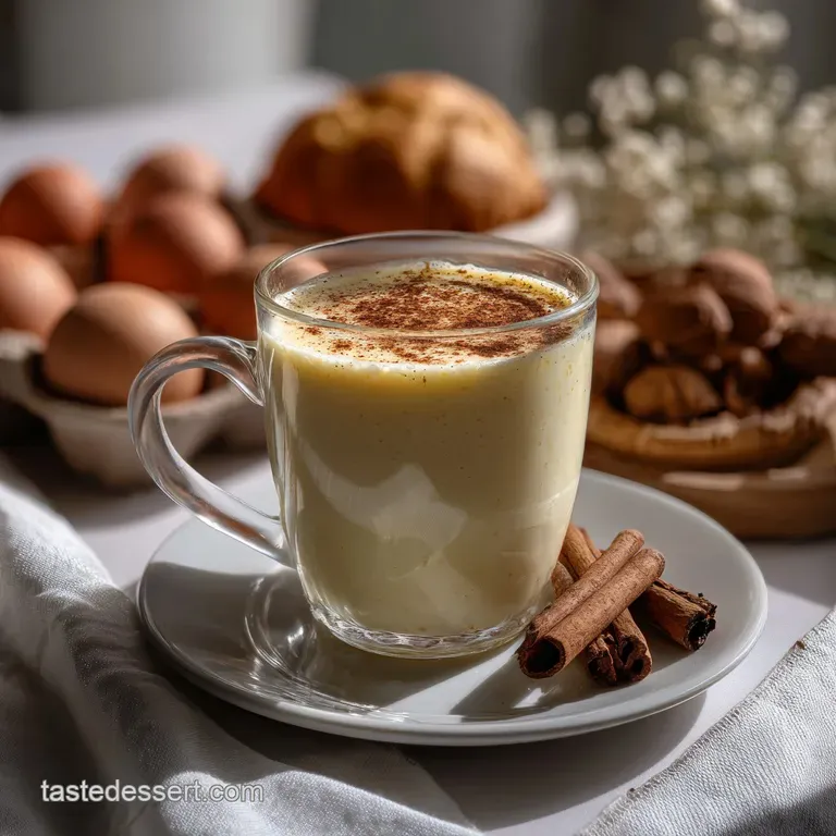 Easy Homemade Eggnog: Velvety & Rich presentation