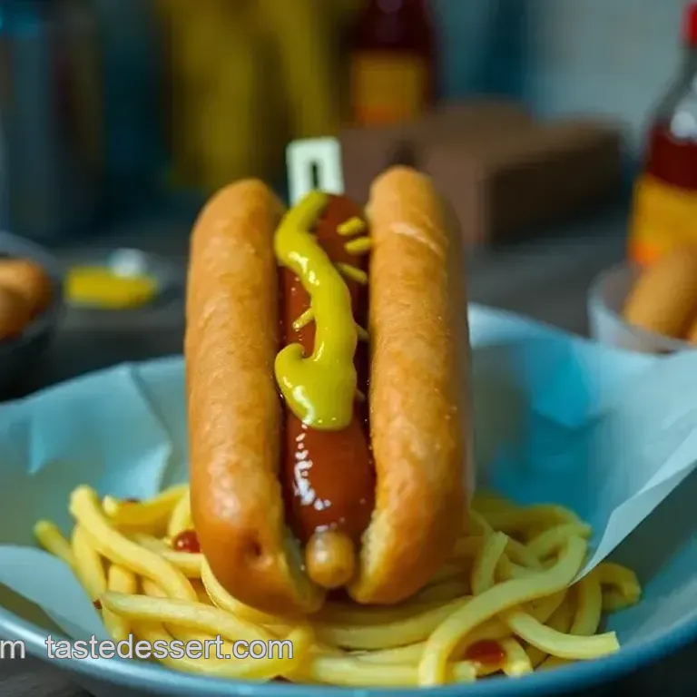 Vienna Sausage Corn Dogs with Spicy Mustard Dip