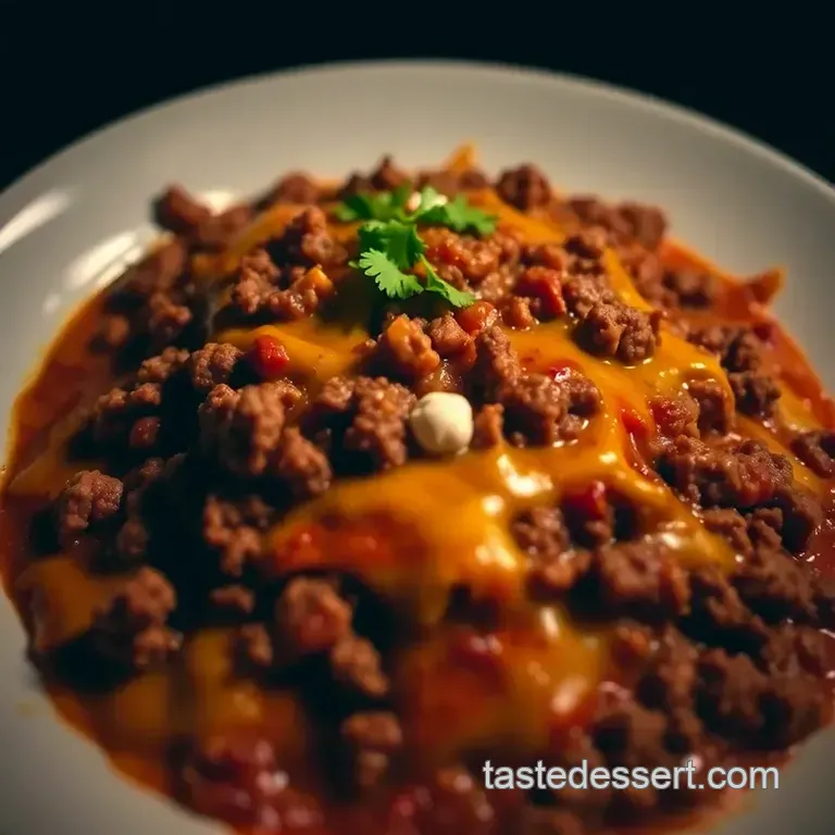 Weeknight Fiesta: Classic Ground Beef Enchiladas presentation