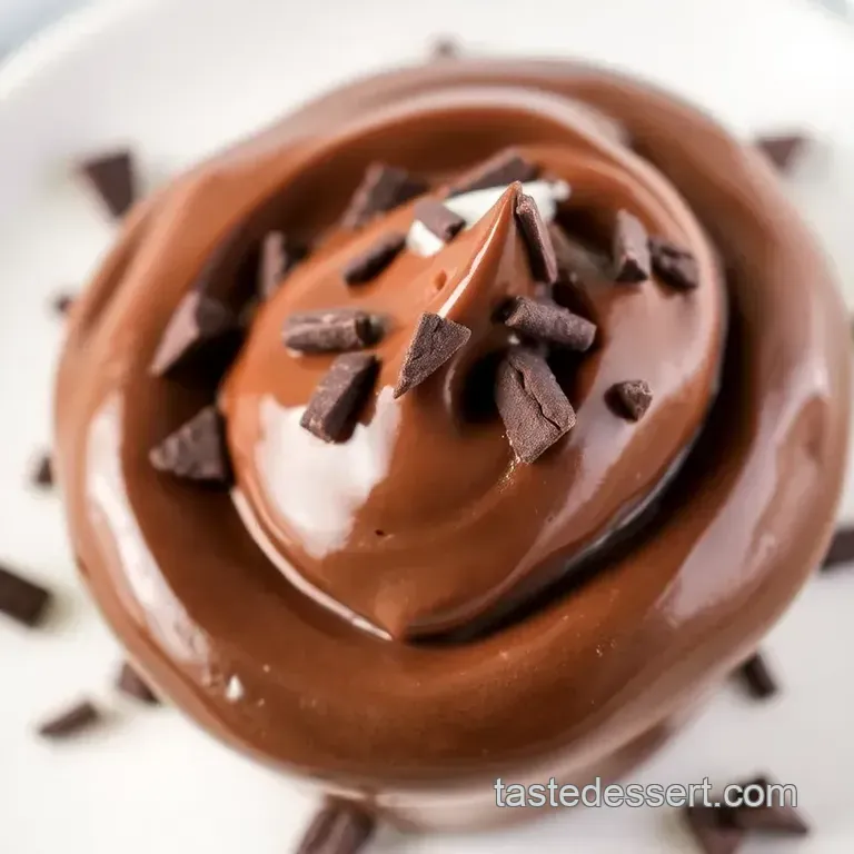 Whip Dark Chocolate Delight presentation