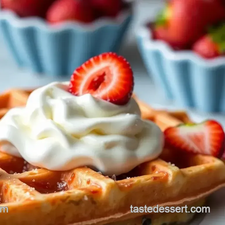 Whip Up Fluffy Strawberry Waffles Fast