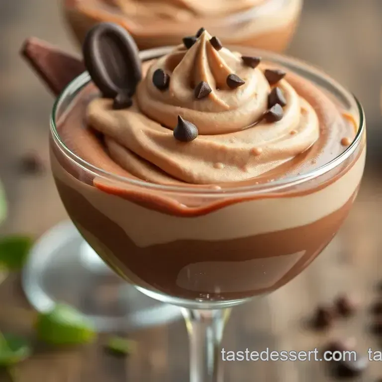 Whipped Chocolate Martini Delight