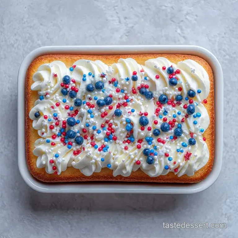 Whipped Cream Flag Cake: Pillowy and Velvety