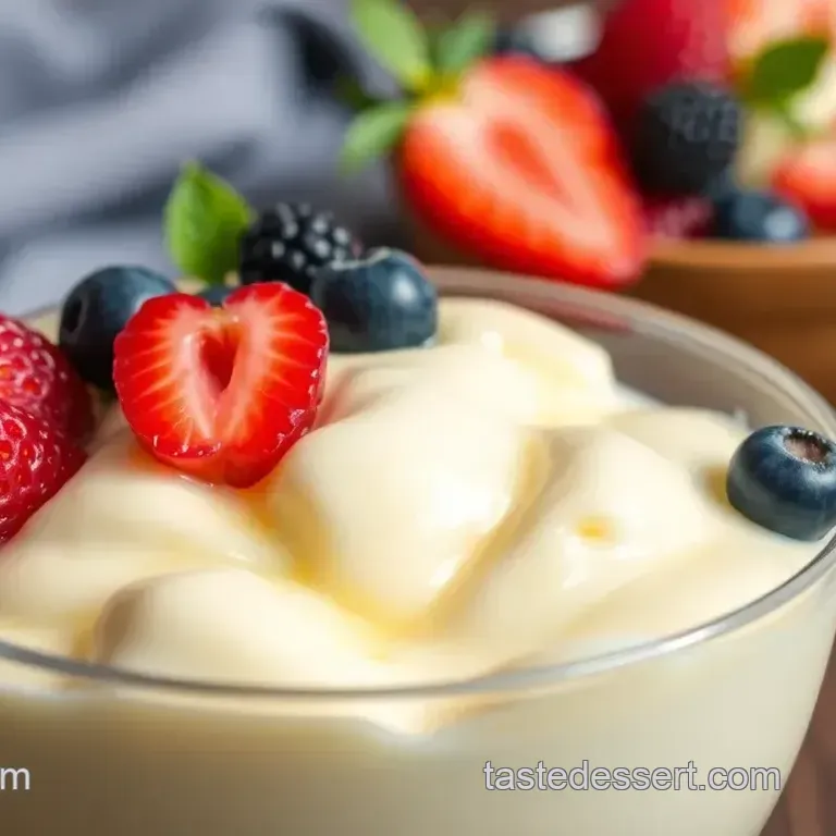 Whisked Vanilla Pudding with Berries Delight