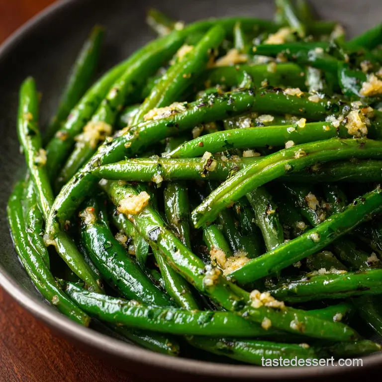 Garlic Butter Green Beans: the Properly Wicked Tender-Crisp Skillet Side presentation