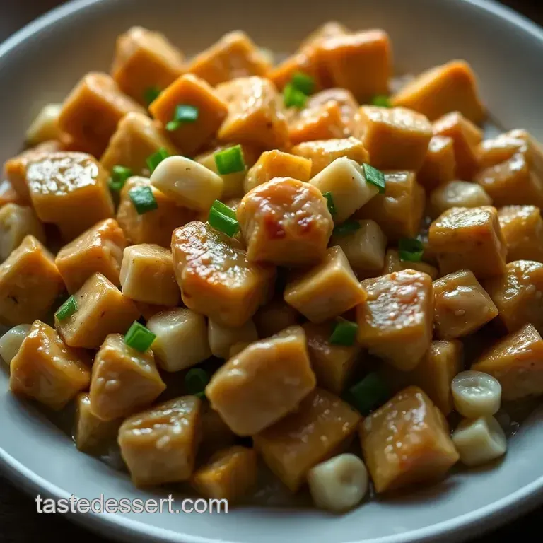 Yum Yum Chicken: Creamy and Flavorful Delight presentation
