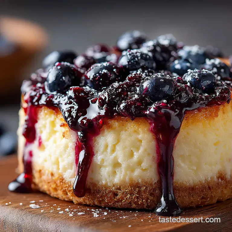 Zesty Lemon Blueberry Dream Cheesecake