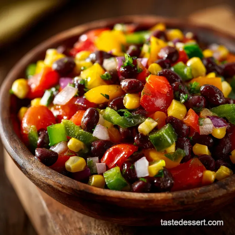 Southwestern Black Bean Salad with Zesty Lime Dressing
