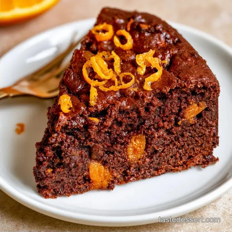 Zucchini Chocolate Orange Cake with Cocoa
