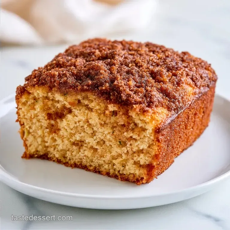 Zucchini Coffee Cake with Sour Cream