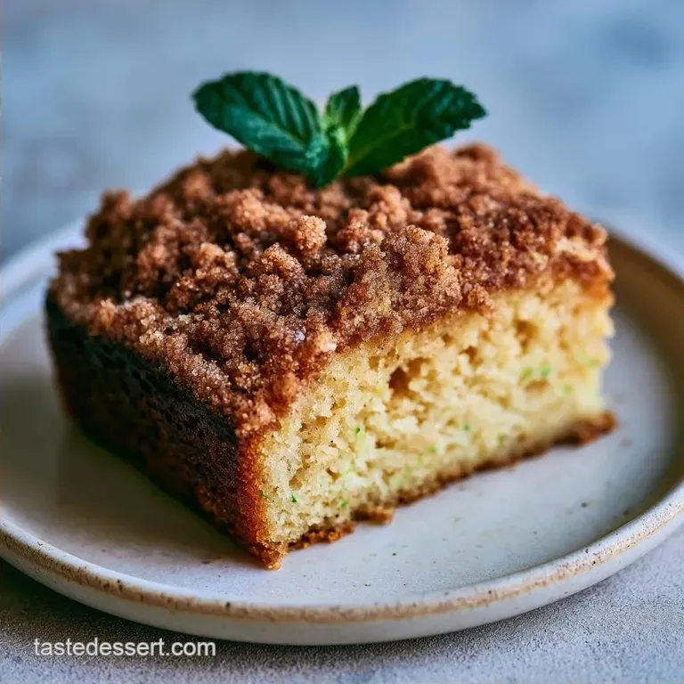 Zucchini Crumb Cake with Cinnamon Crunch
