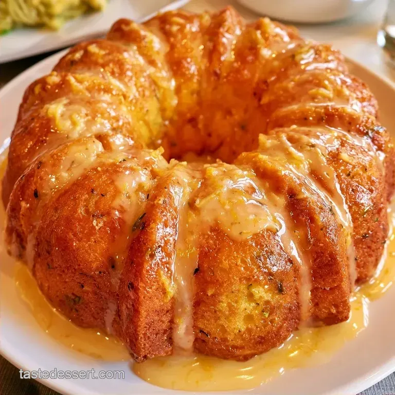 Tender Zucchini Lemon Bundt Cake